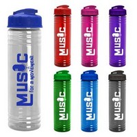 24 oz. Slim Fit Water Bottles with Flip Straw Lid - Item #TB24H -   Custom Printed Promotional Products