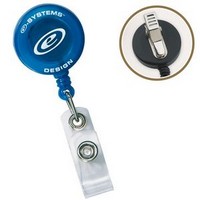 Starlight Advertising  Custom Promotional Products - Puerto Rico -  Florida: No-Twist Retractable Round Badge Reel w/ Belt Clip